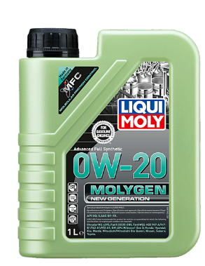 Envase de aceite LIQUI MOLY LIQUI MOLY MOLYGEN 0W20 FULL SINTETICO - QT 1LT grado 0W20 - Lubricentro Piloto